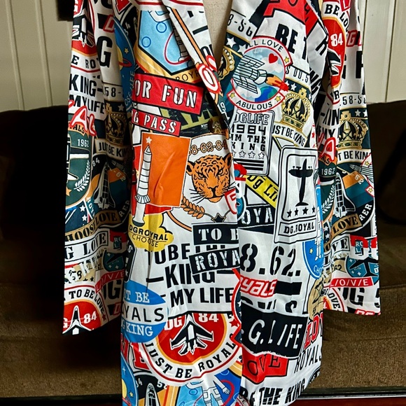 Charlie Charlie Charlotte • Large • Graffiti Travel Print • Multi-Colors Blazer - Picture 7 of 16